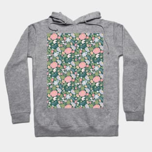 Folksy Floral Small Scale Pattern Hoodie